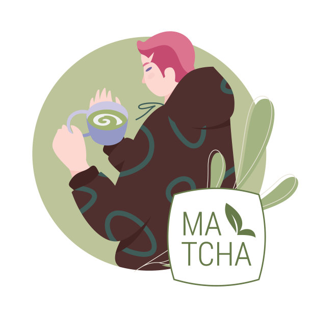 男孩抹茶圆图片下载