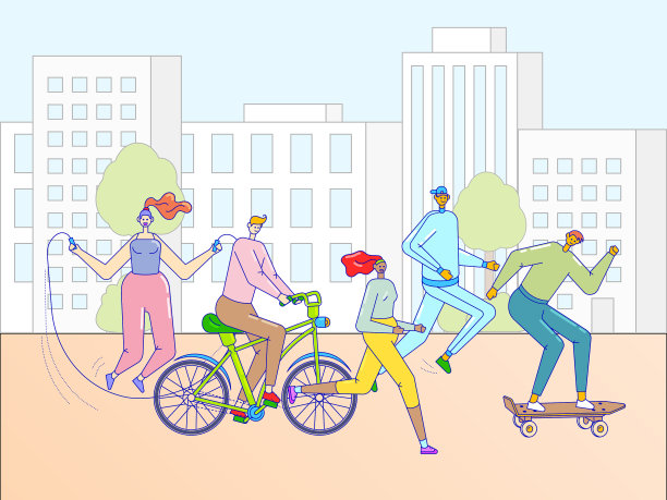 积极的生活方式的概念图片下载