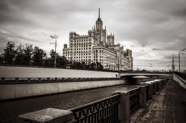 波德戈尔斯卡亚河堤，俄罗斯莫斯科图片下载