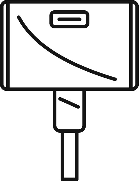 宽适配器图标轮廓样式图片下载