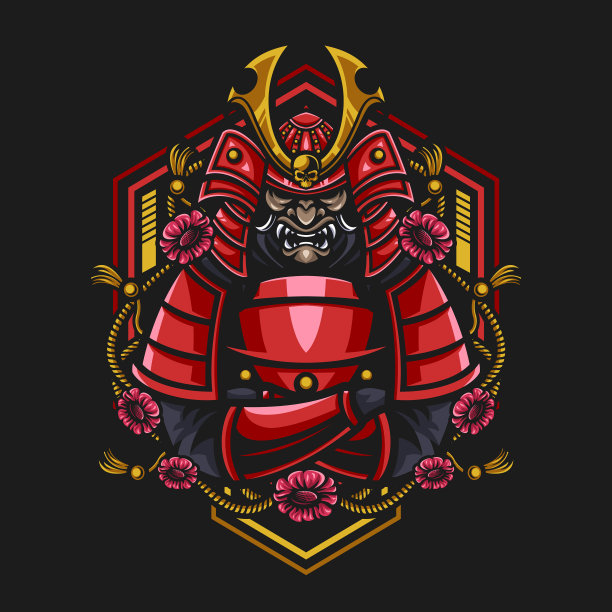 武士的武士面具图片下载