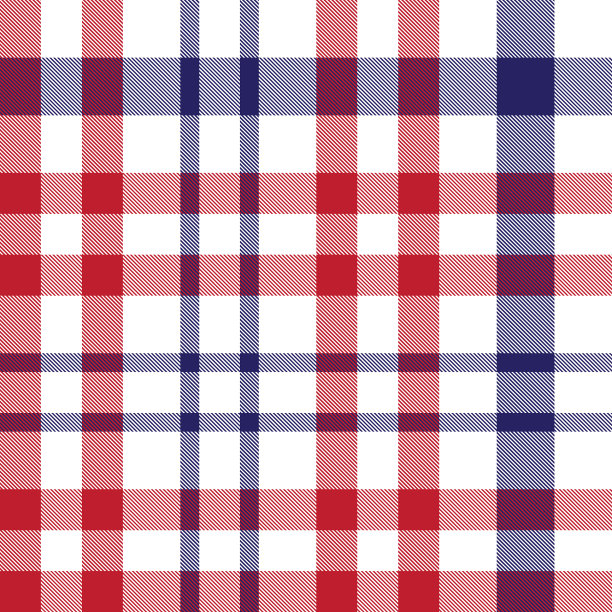 经典的格子花呢无缝图案图片下载