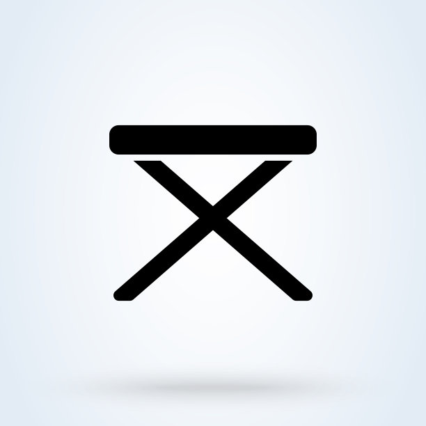 营的椅子上。vector简单的现代图标设计插图。图片下载