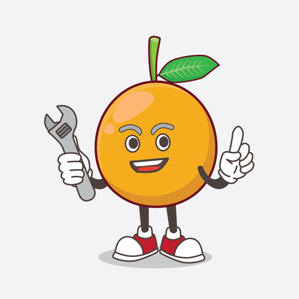 非洲山竹卡通人物为吉祥物图片下载