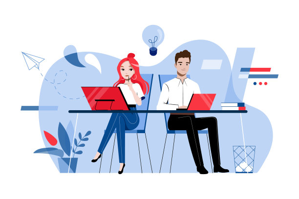 创造力和团队合作的概念男人和女人图片下载