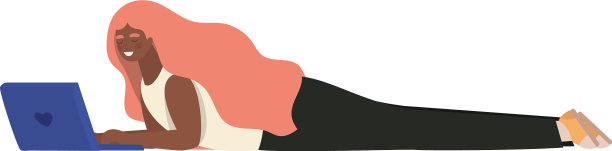 设计笔记本电脑的女孩图片下载