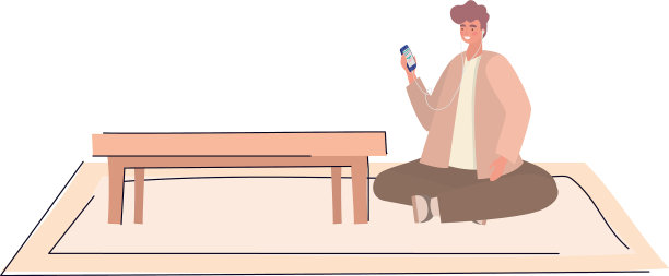 男孩在家里用智能手机设计图片下载