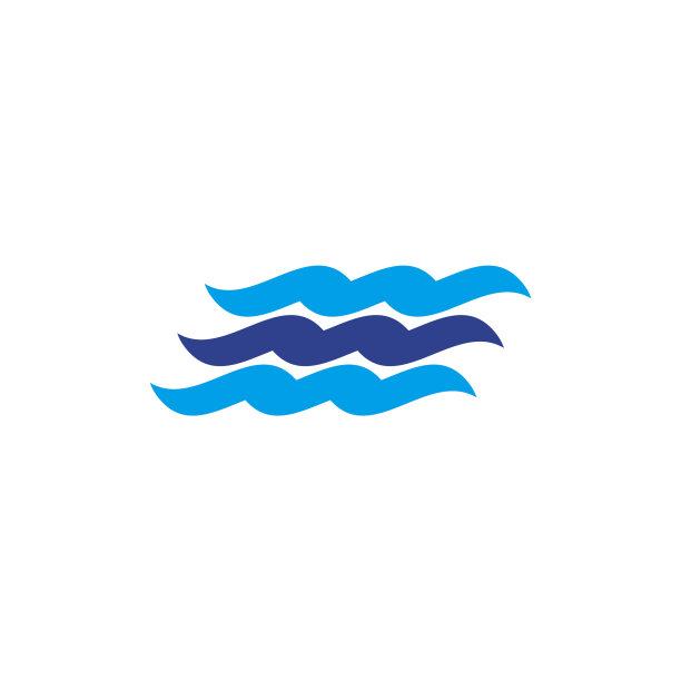 波浪图标标志设计模板图片下载