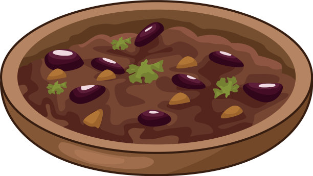 美味的墨西哥炸豆传统食品图片下载