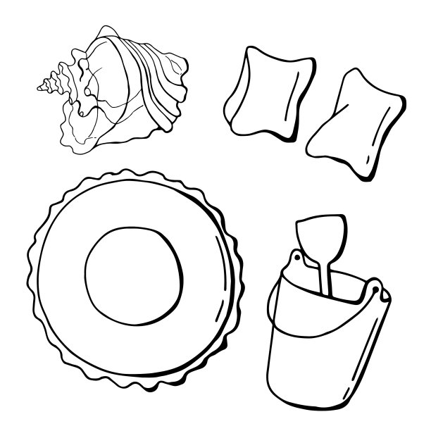 图形集合夏季元素图片下载