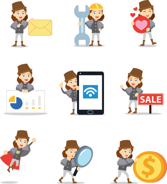 设定人物女教练戴运动帽图片下载