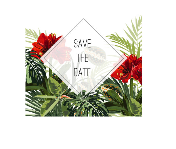 婚礼婚礼活动邀请卡模板图片下载