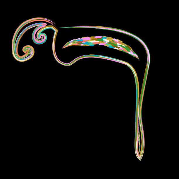 希伯来字母书法装饰字体黄金图片下载