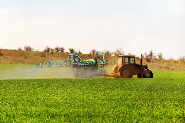 员工在绿地上进行维修的照片。图片下载