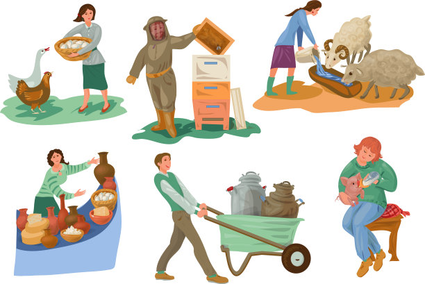 设置不同的农民角色图片下载