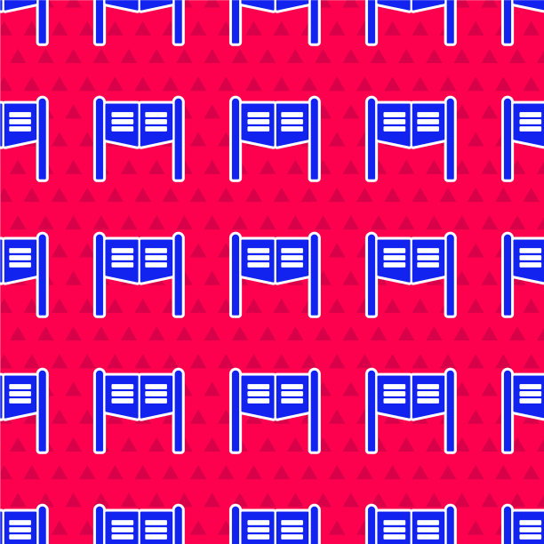 蓝色老西部摆动沙龙门图标图片下载