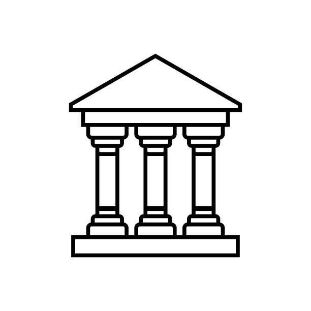 建筑图标矢量，简单的图标建筑平面设计图片下载