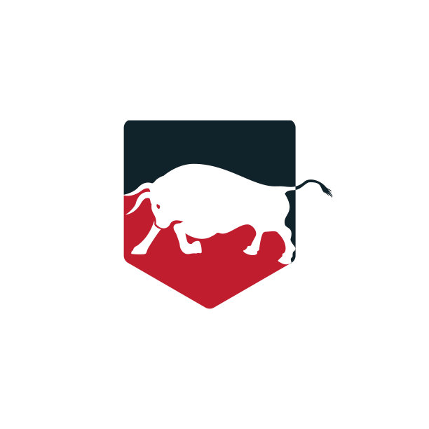 牛矢量标志设计。图片下载