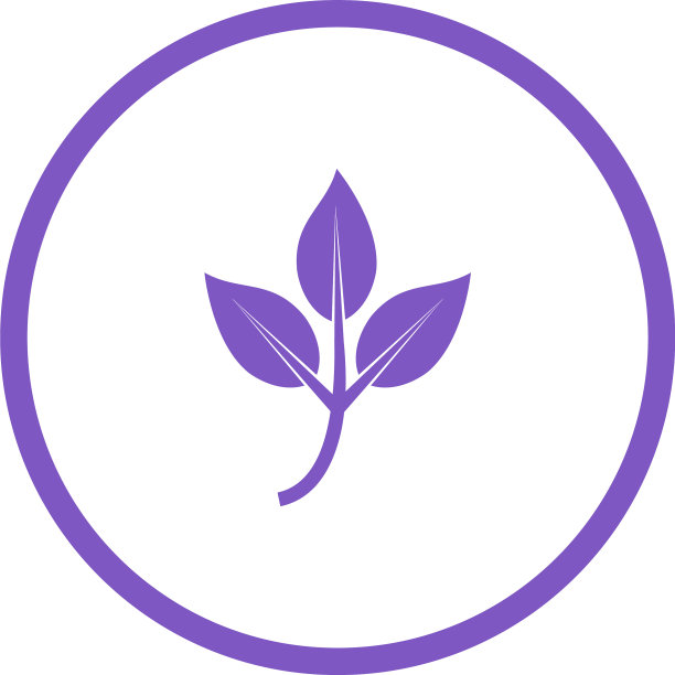 独特的树叶标志符号图片下载