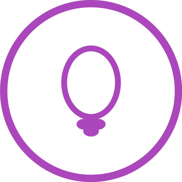 独特的镜子字形图标图片下载