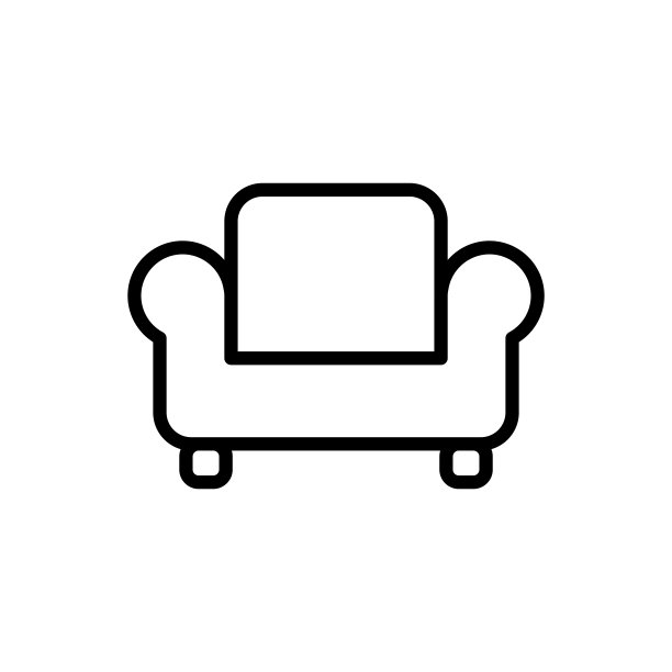 插图沙发图标模板矢量图形图片下载
