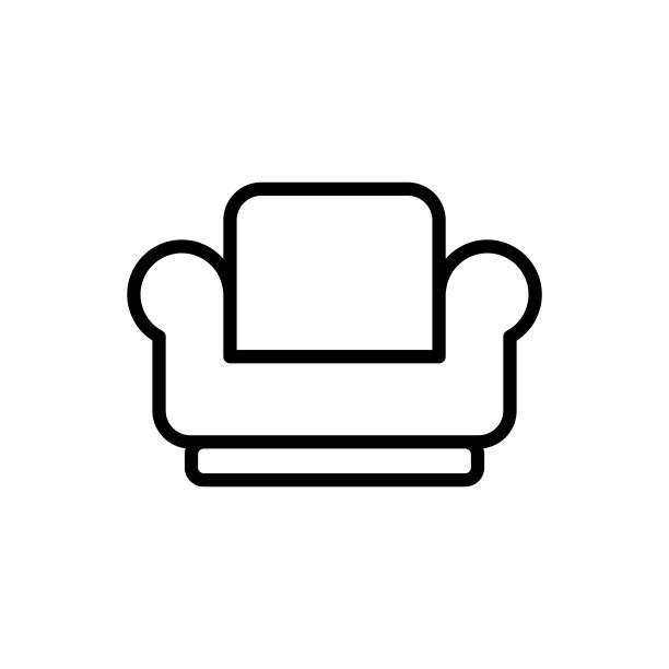 插图沙发图标模板矢量图形图片下载