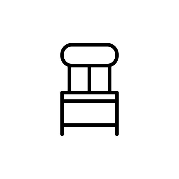 图解椅子图标模板的矢量图形图片下载