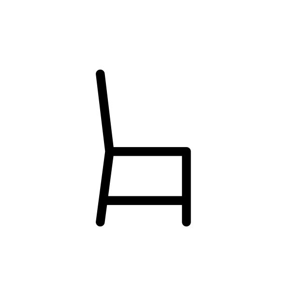 插图矢量图形的椅子图标模板图片下载