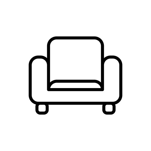 插图沙发图标模板矢量图形图片下载
