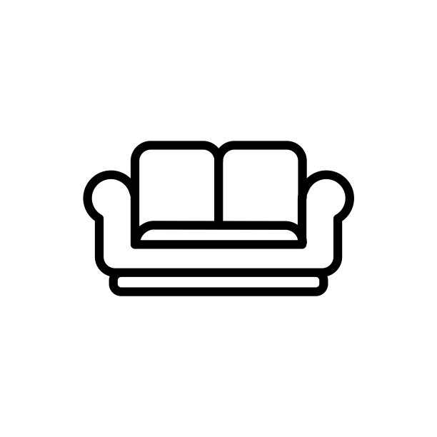插图沙发图标模板矢量图形图片下载