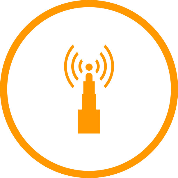 独特的I信标字形图标图片下载