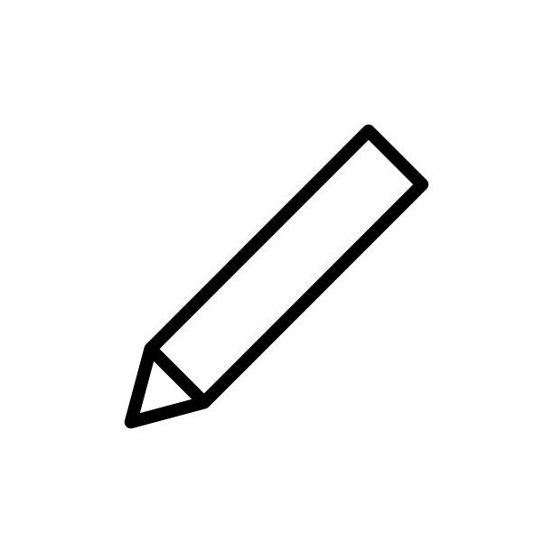 铅笔图标矢量插图为web图片下载