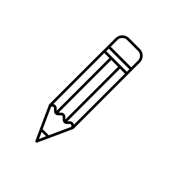 铅笔图标矢量插图为web图片下载