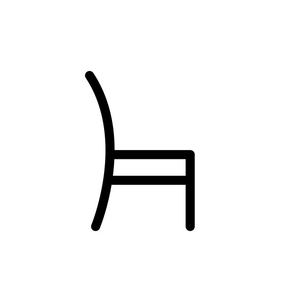 插图矢量图形的椅子图标模板图片下载