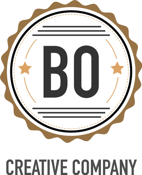 首字母BO创意设计模板图片下载