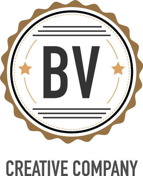 首字母bv创意设计模板图片下载