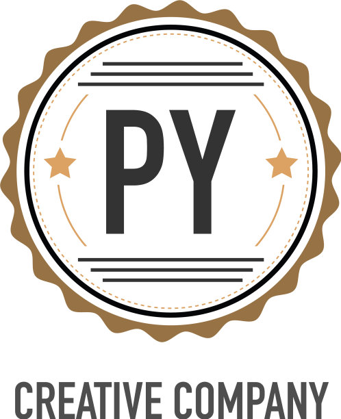 首字母py创意设计模板图片下载