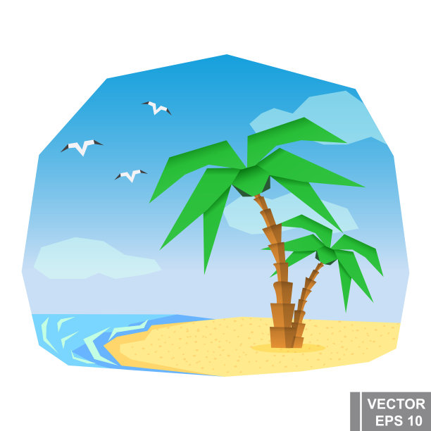 夏日休闲线上季卡通图片下载