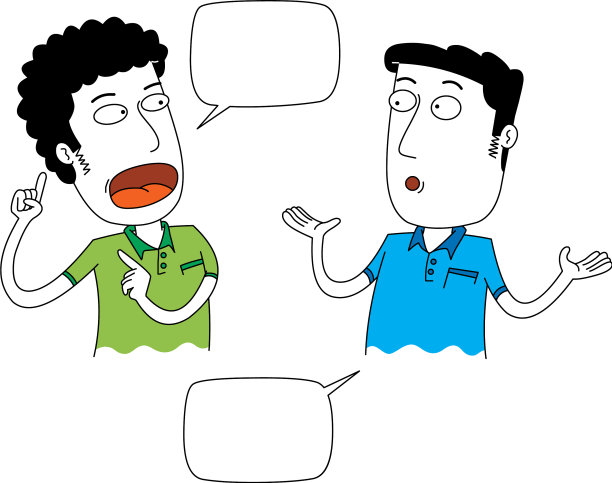 两个男人正在谈论一些事情图片下载