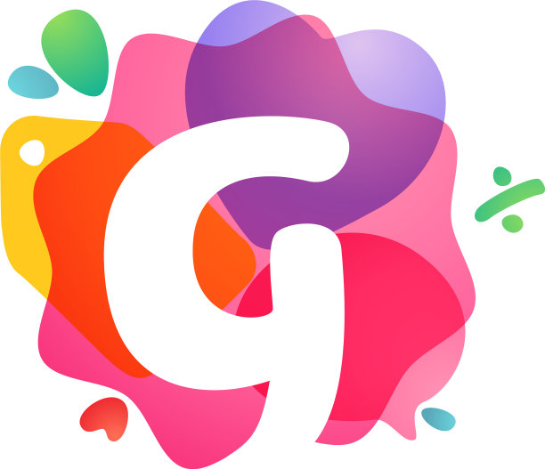 G字母标志与销售图标重叠图片下载