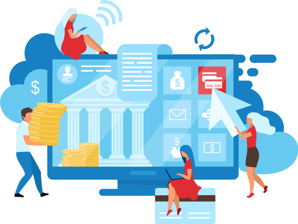 网上银行为用户提供扁平化定制解决方案图片下载