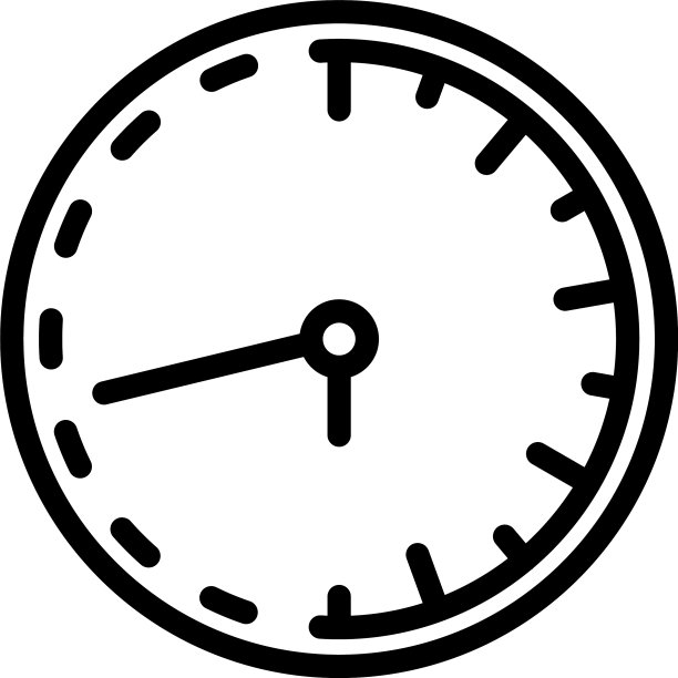 经典挂钟修理图标轮廓风格图片下载