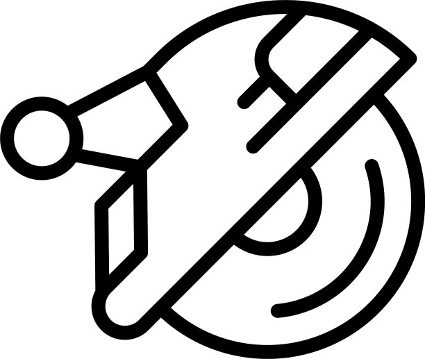 家圆锯图标轮廓风格图片下载