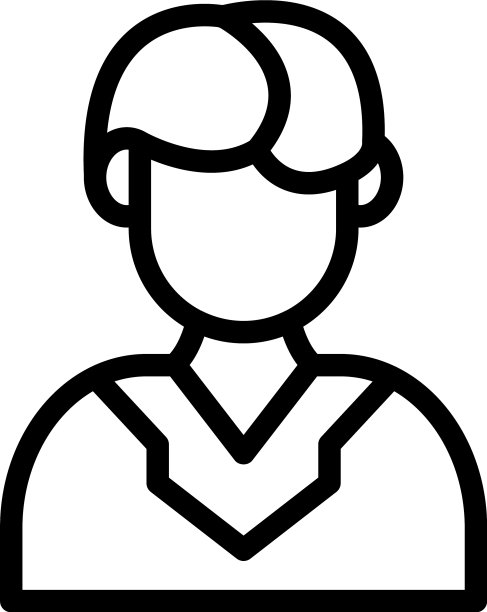 男孩新郎图标轮廓风格图片下载