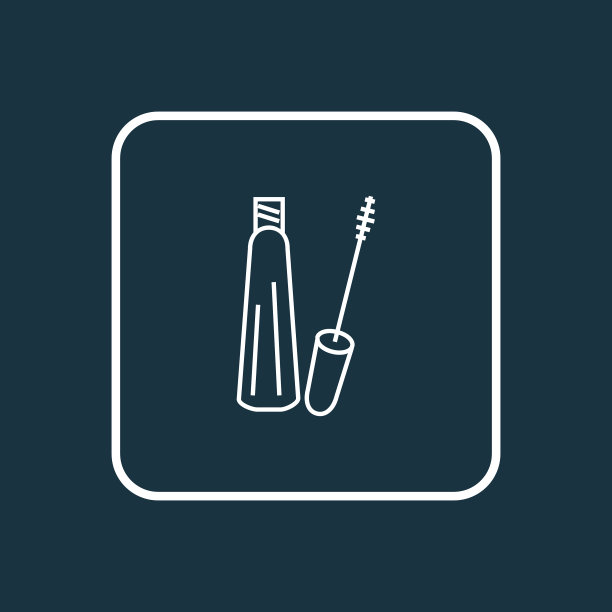 睫毛膏图标线符号优质隔离图片下载