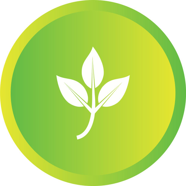 独特的树叶标志符号图片下载