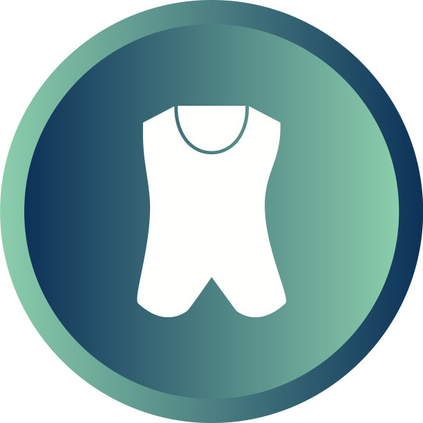 独特的背心字形图标图片下载