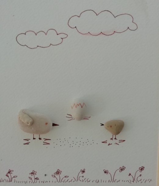 小鸟是用小石头做的图片下载