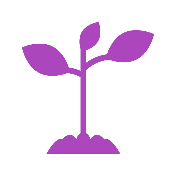 独特的植物线条图标图片下载
