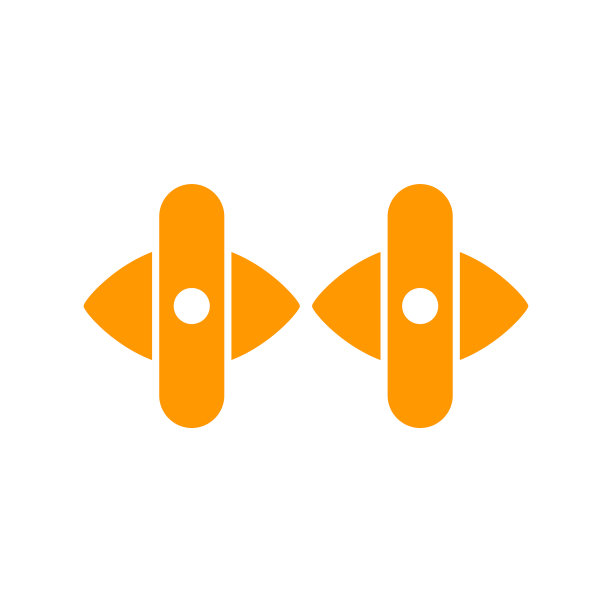 独特的袖扣字形图标图片下载